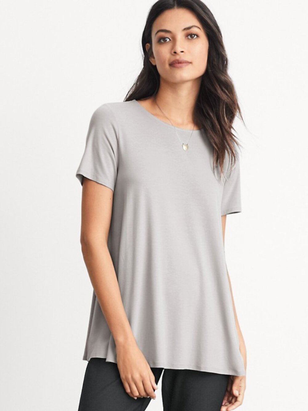 Eileen Fisher | Lightweight Viscose Jersey Tee